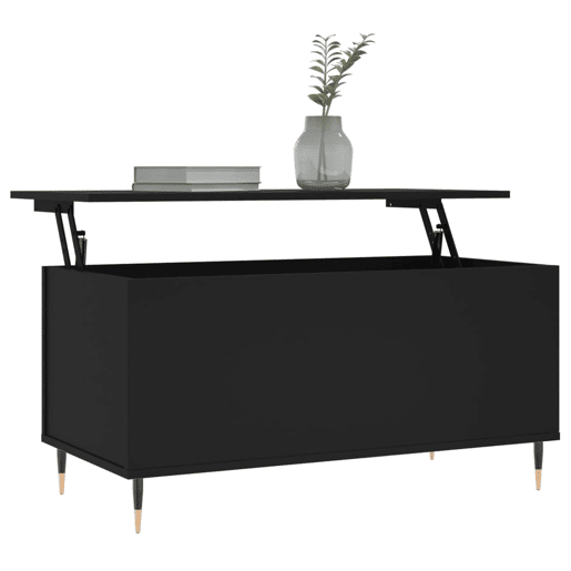 Mesa de Centro, Mesa baixa, 90x44,5x45 cm derivados de madeira preto