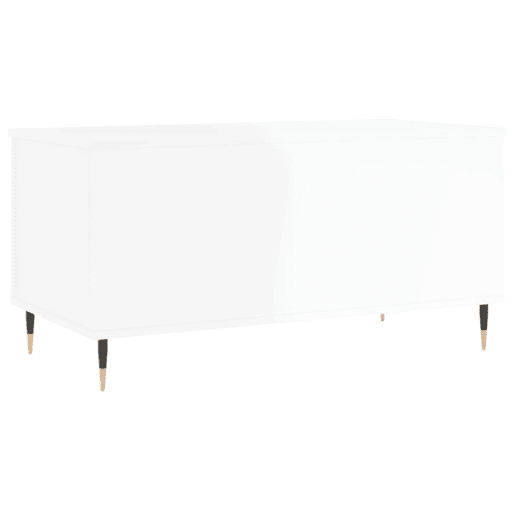 Mesa de Centro, Mesa baixa, 90x44,5x45 cm derivados de madeira branco brilhante