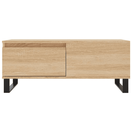 Mesa de Centro, Mesa baixa, 90x50x36,5 cm derivados madeira carvalho sonoma