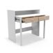 Consola Extraible, Mesa Escritorio Extensible, Mesa Estudio 90x37 Consola Extraible, Mesa Escritorio Extensible, Mesa Estudio 90x37 Blanco/ Madera