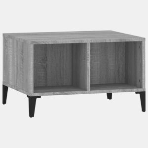 Mesa de Centro, Mesa baixa, 60x50x36,5 cm derivados de madeira cinza sonoma