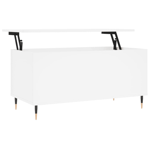Mesa de Centro, Mesa baixa, 90x44,5x45 cm derivados de madeira branco