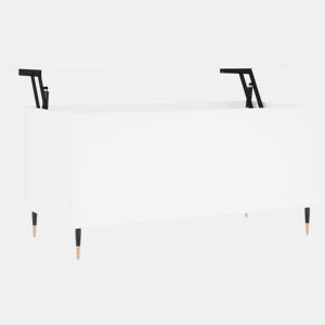 Mesa de Centro, Mesa baixa, 90x44,5x45 cm derivados de madeira branco