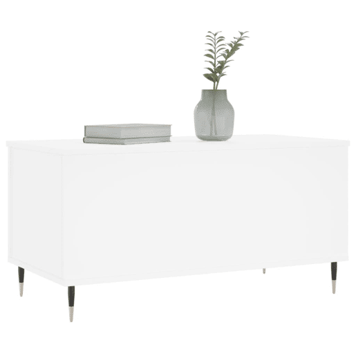 Mesa de Centro, Mesa baixa, 90x44,5x45 cm derivados de madeira branco