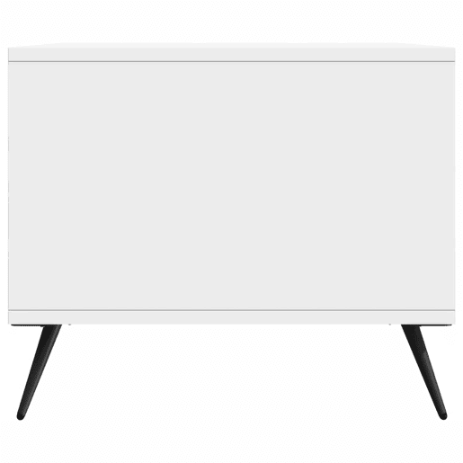 Mesa de Centro, Mesa baixa, Branco Brilhante 90 x 50 x 40 cm