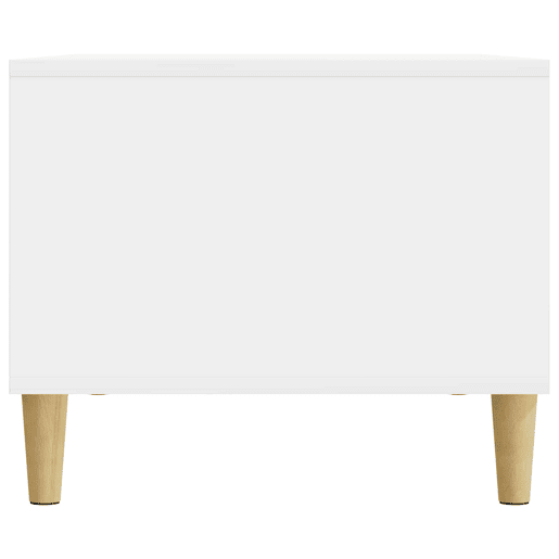 Mesa de Centro, Mesa baixa, Branco Brilhante 90 x 50 x 40 cm