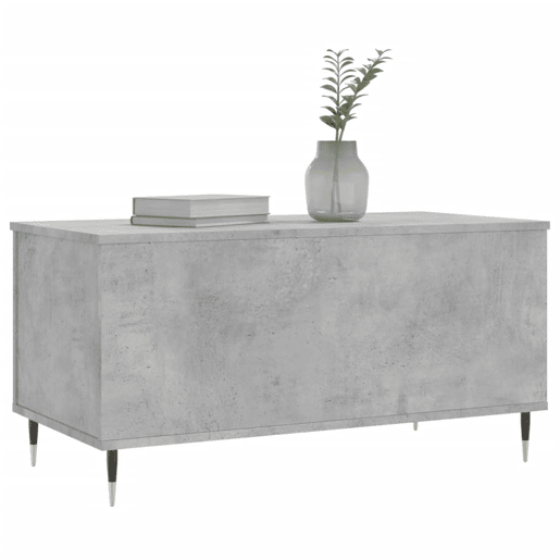 Mesa de Centro, Mesa baixa, 90x44,5x45 derivados de madeira cinzento cimento