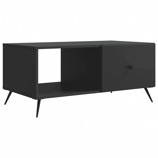 Mesa de Centro, Mesa baixa, Preto 90 x 50 x 40 cm Derivados de Madeira
