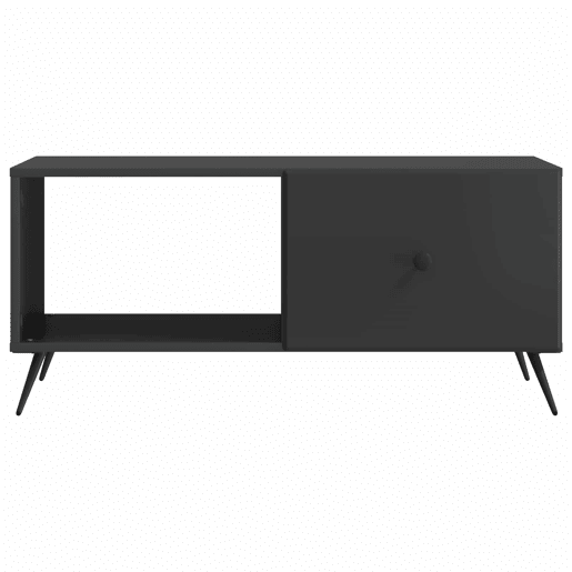 Mesa de Centro, Mesa baixa, Preto 90 x 50 x 40 cm Derivados de Madeira