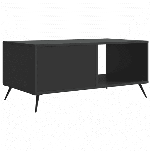 Mesa de Centro, Mesa baixa, Preto 90 x 50 x 40 cm Derivados de Madeira