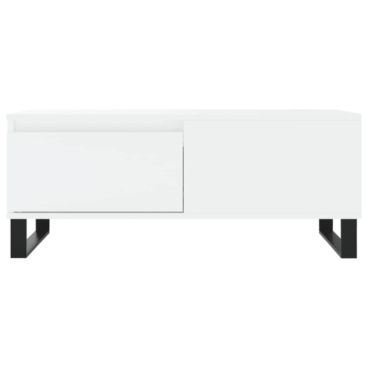 Mesa de Centro, Mesa baixa, 90x50x36,5 cm derivados de madeira branco