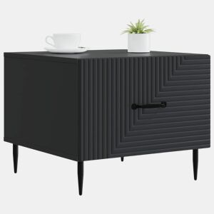 Mesa de Centro, Mesa baixa, Preto 49 x 50 x 40 cm Derivados de Madeira
