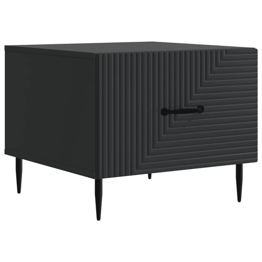 Mesa de Centro, Mesa baixa, Preto 49 x 50 x 40 cm Derivados de Madeira