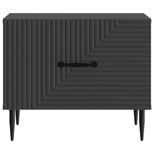 Mesa de Centro, Mesa baixa, Preto 49 x 50 x 40 cm Derivados de Madeira