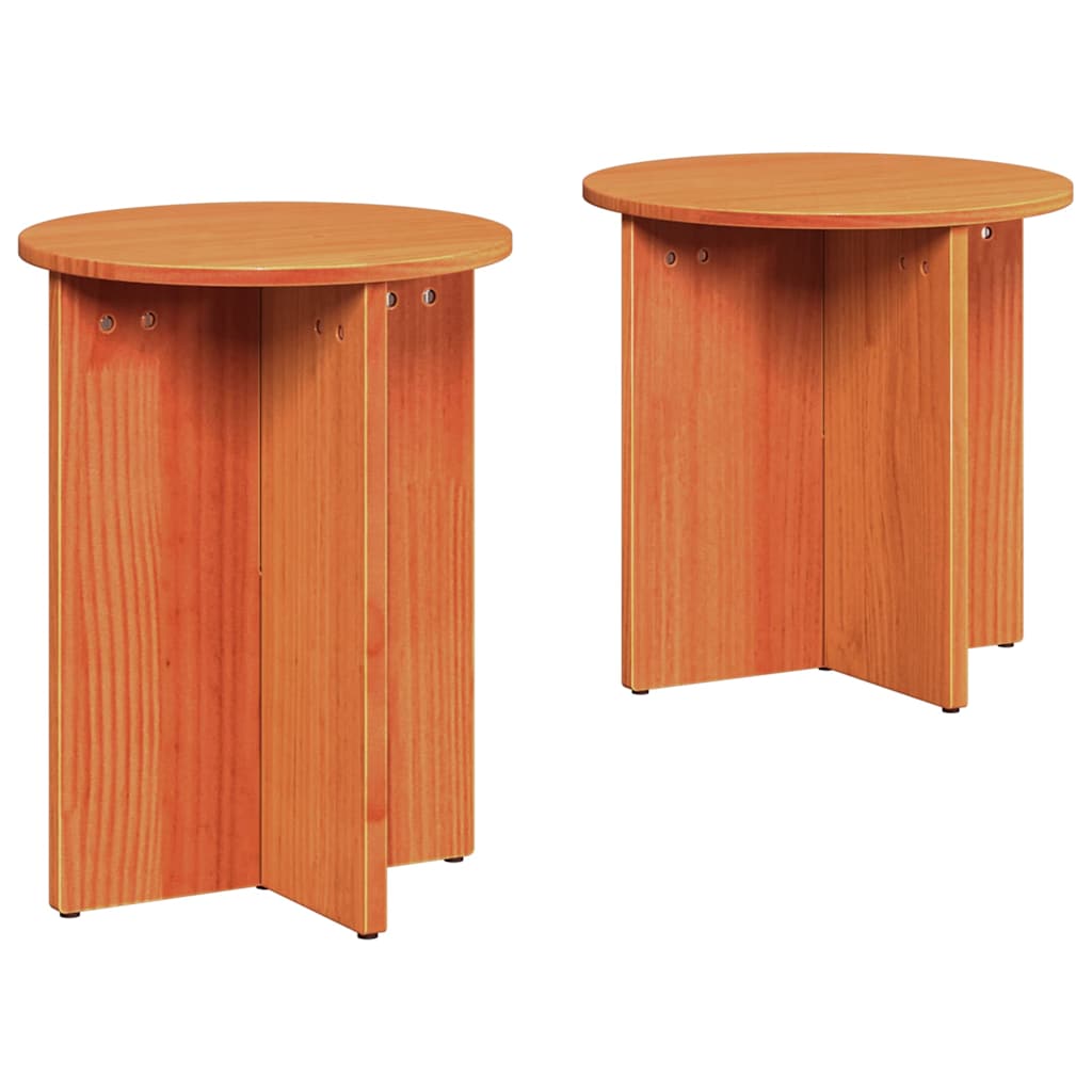 2 uds Mesas de Centro - Mesas de Café 41x41 Beige