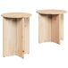 2 uds Mesas de Centro - Mesas de Café 41x41 2 uds Mesas de Centro - Mesas de Café 41x41 Beige