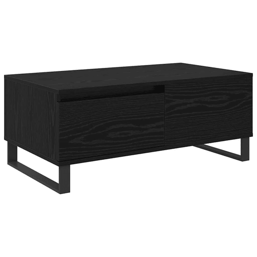 Mesa de Centro, Mesa baixa, com gaveta Carvalho Preto 90 x 50 x 36,5 cm