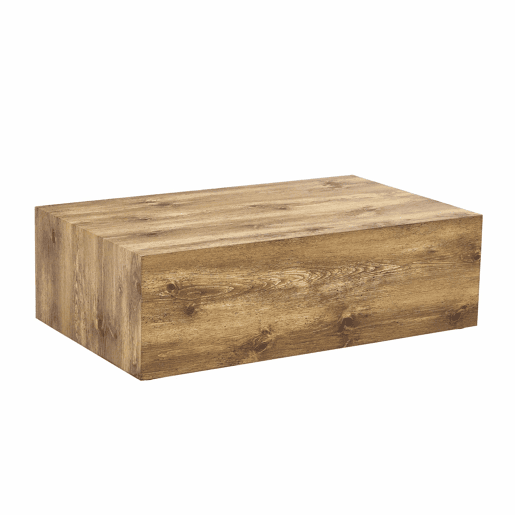 Mesa de centro retangular 90x50x30 cm - textura de madeira, MDF, por montar, pés antiderrapantes, estilo moderno de luxo - cor de madeira