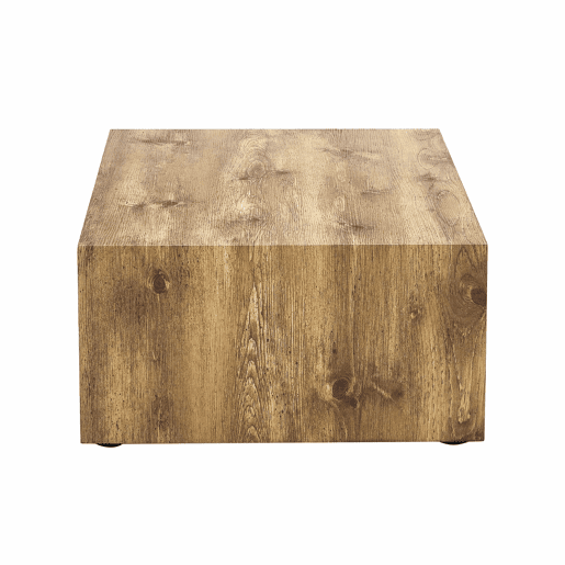 Mesa de centro retangular 90x50x30 cm - textura de madeira, MDF, por montar, pés antiderrapantes, estilo moderno de luxo - cor de madeira