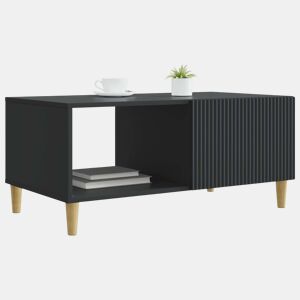 Mesa de Centro, Mesa baixa, Preto 90 x 50 x 40 cm Derivados de Madeira