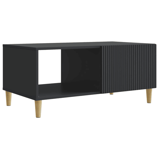 Mesa de Centro, Mesa baixa, Preto 90 x 50 x 40 cm Derivados de Madeira