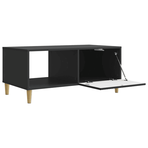 Mesa de Centro, Mesa baixa, Preto 90 x 50 x 40 cm Derivados de Madeira