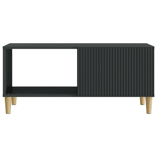 Mesa de Centro, Mesa baixa, Preto 90 x 50 x 40 cm Derivados de Madeira