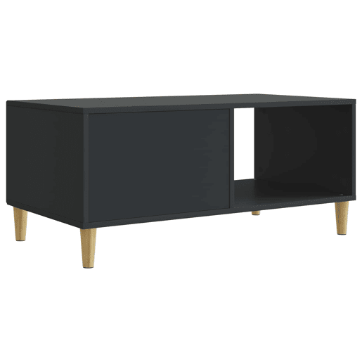 Mesa de Centro, Mesa baixa, Preto 90 x 50 x 40 cm Derivados de Madeira