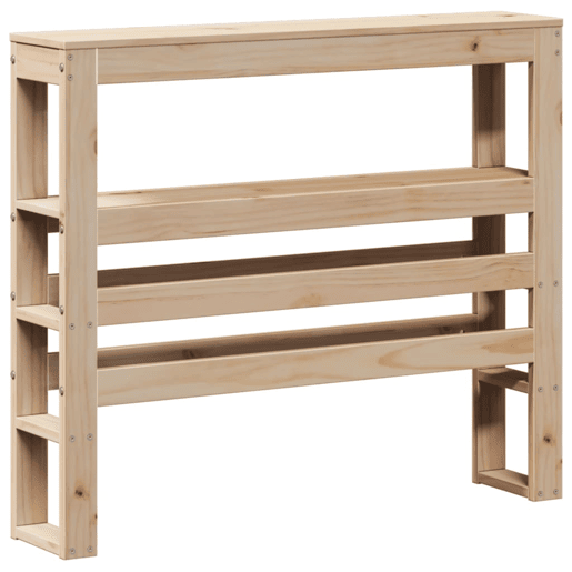 Estrutura de cama de solteiro para adultos com cabeceira 75x190 cm pinho maciço Estrutura de cama de solteiro para adultos com cabeceira 75x190 cm pinho maciço