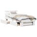 Estructura de cama individual para adultos Estructura de cama individual para adultos Blanco