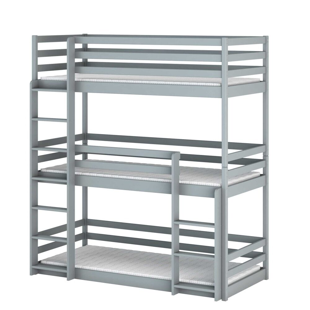 Litera Triple de Madera Maciza Kaya 188x87