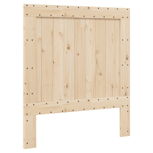 Estrutura de cama de solteiro para adultos com cabeceira 90x200 cm pinho maciço cinzento