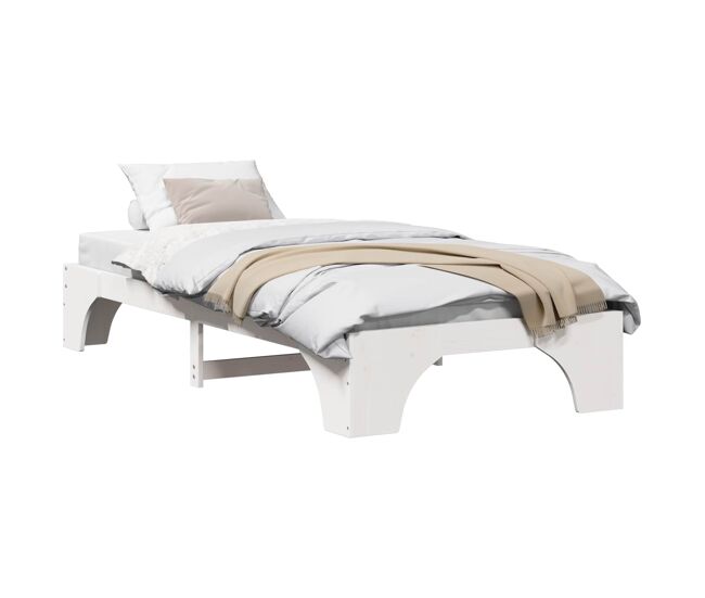Estructura de cama individual para adultos - 90 x 190 cm madera de pino macizo