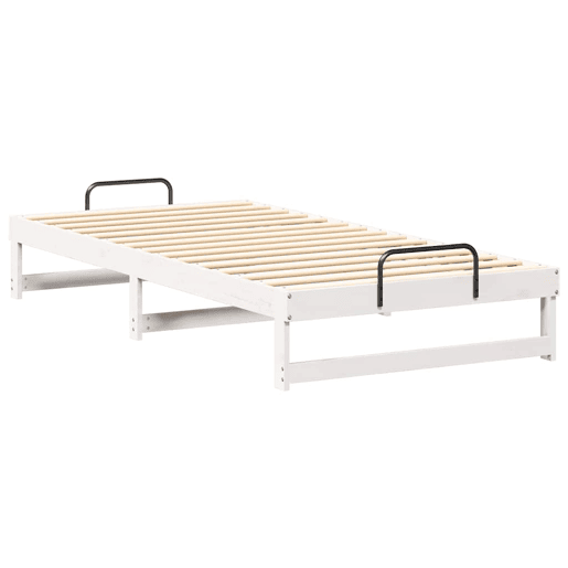 Estrutura de cama de solteiro para adultos - Branco 100 x 210 cm