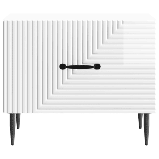 Mesa de Centro, Mesa baixa, com gaveta Branco Brilhante 49 x 50 x 40 cm