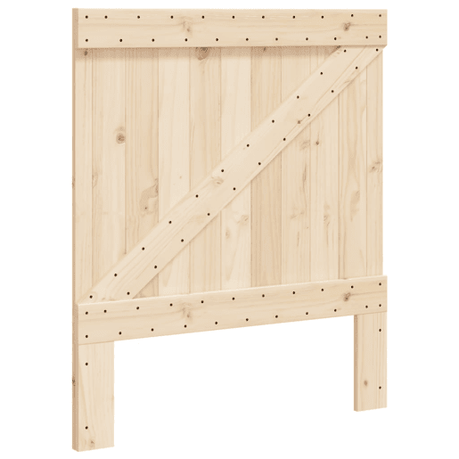 Estrutura de cama de solteiro para adultos com cabeceira 90x200 cm pinho maciço