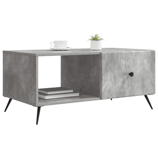 Mesa de Centro, Mesa baixa, Cinzento Cimento 90 x 50 x 40 cm