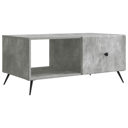 Mesa de Centro, Mesa baixa, Cinzento Cimento 90 x 50 x 40 cm