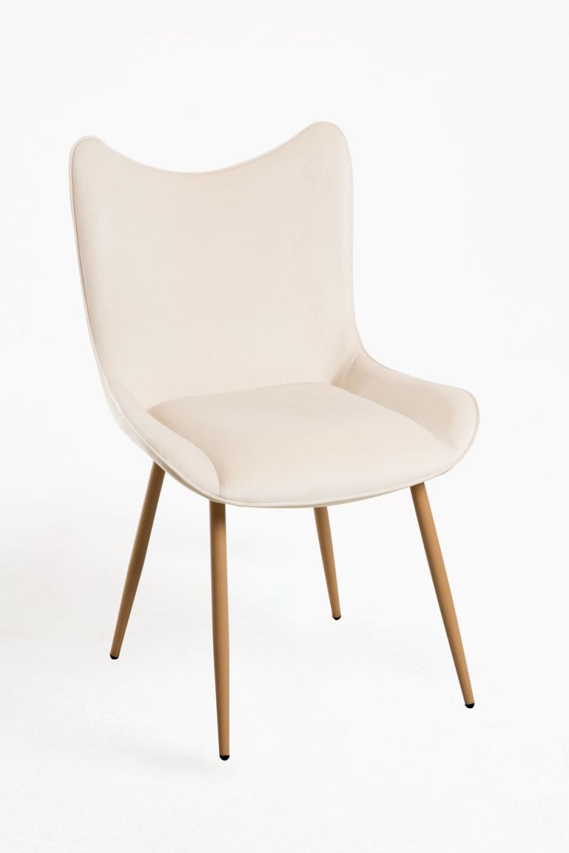 Silla tana terciopelo - beige