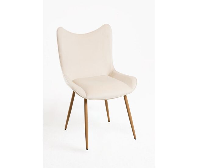 Silla tana terciopelo - beige