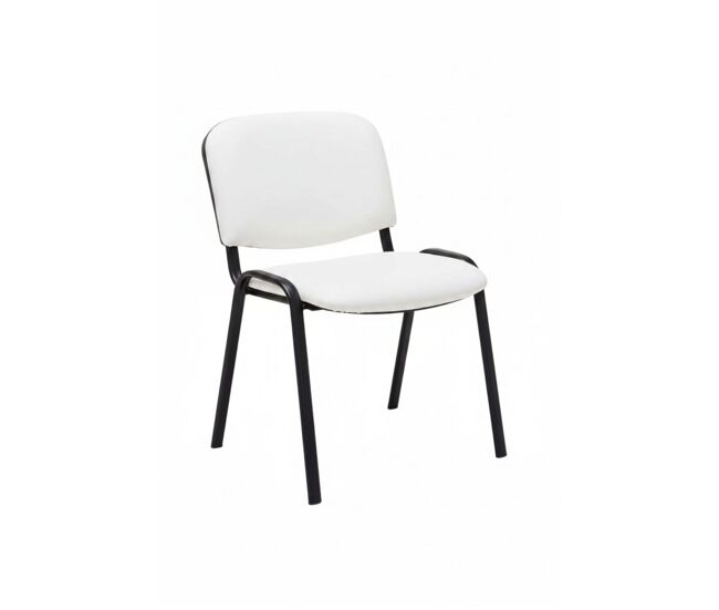 Pack 4 sillas ofis polipiel - blanco
