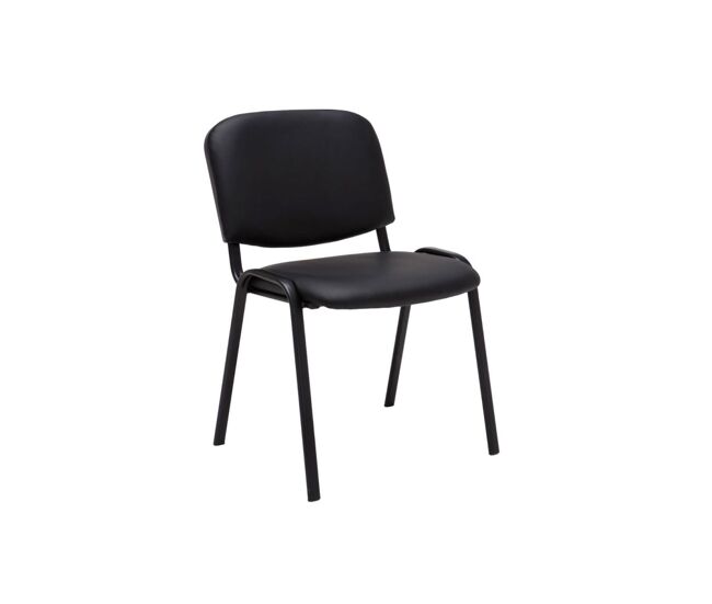 Pack 4 sillas ofis polipiel - negro