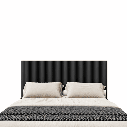 Cama moderna 160x200 cm - Sistema de elevação hidráulico, amplo espaço de arrumação, ripas de madeira maciça, superfície fácil de limpar - Preto