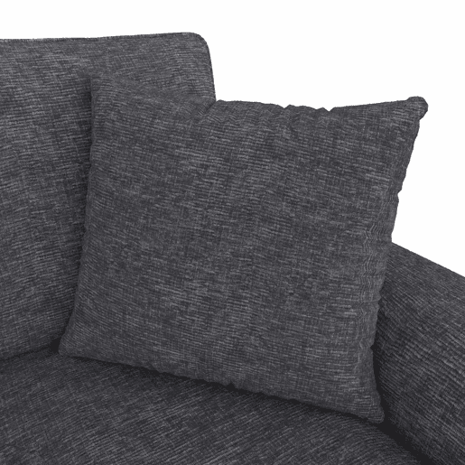 Sofá modular em U de 280 cm - 2 lugares com 2 chaise longues, arrumação rebatível, 2 almofadas, sofá de canto multifuncional em chenille - Cinza Sofá modular em U de 280 cm - 2 lugares com 2 chaise longues, arrumação rebatível, 2 almofadas, sofá de canto multifuncional em chenille - Cinza