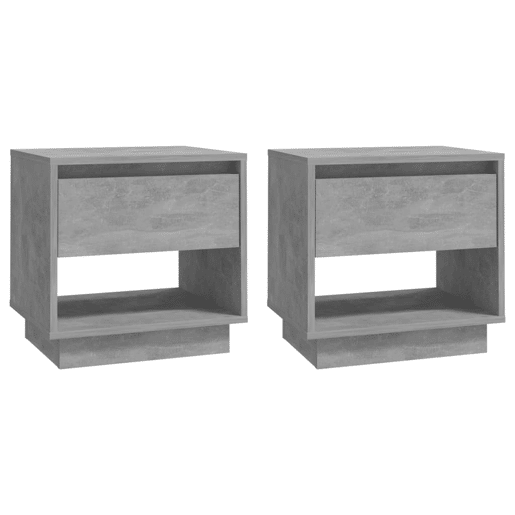 Soluna Home - Mesas de cabeceira Madeira 2 piezas 45 x 34 x 44 cm