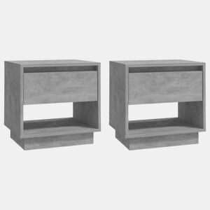 Soluna Home - Mesas de cabeceira Madeira 2 piezas 45 x 34 x 44 cm