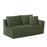 Sofá modular de 4 lugares - Sofá modular com espuma viscoelástica, Cloud Couch com chaise longue grande - Verde
