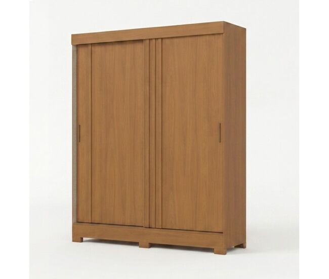 Armario ropero auror - natural roble canela / beige