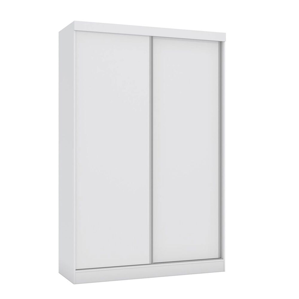 Armario puertas correderas reversibles soyo, blanco / macadamia brillo , 143 x 53 x 218 cm, armario de puertas correderas reversibles de 143 x 53 x