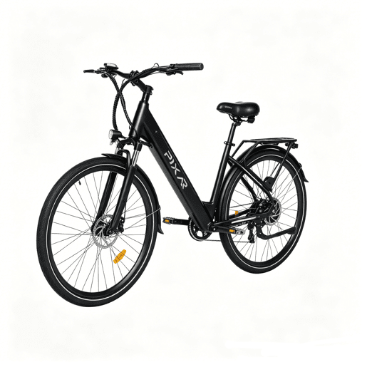 PIXAR CITY1 250W 36V 10,4Ah eBike 120KG 15° Subida Preto PIXAR CITY1 250W 36V 10,4Ah eBike 120KG 15° Subida Preto